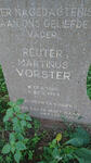VORSTER Reuter Martinus 1926-1984