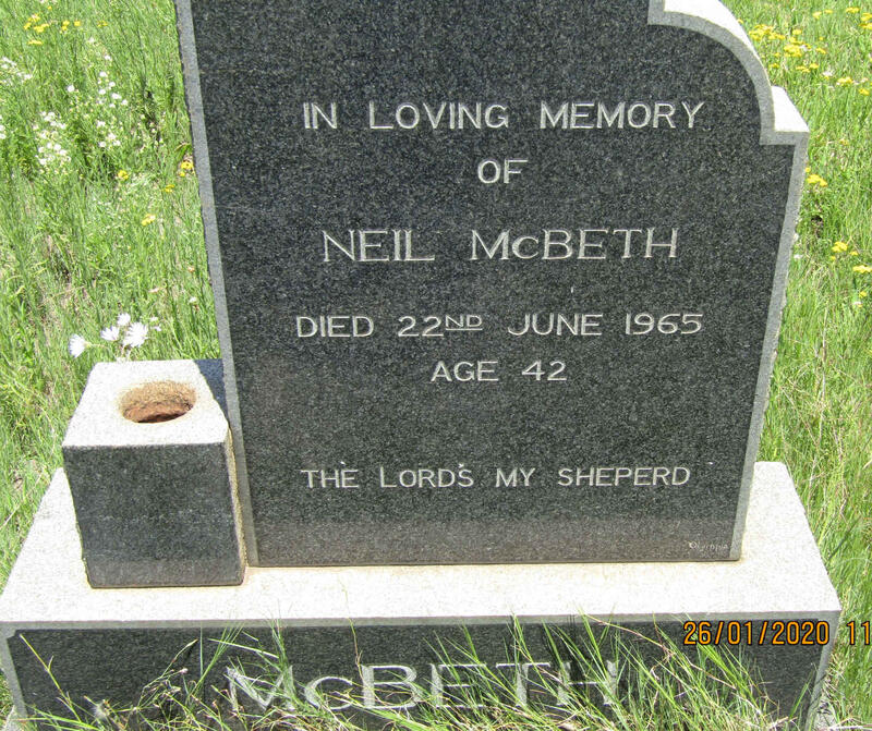 McBETH Neil -1965