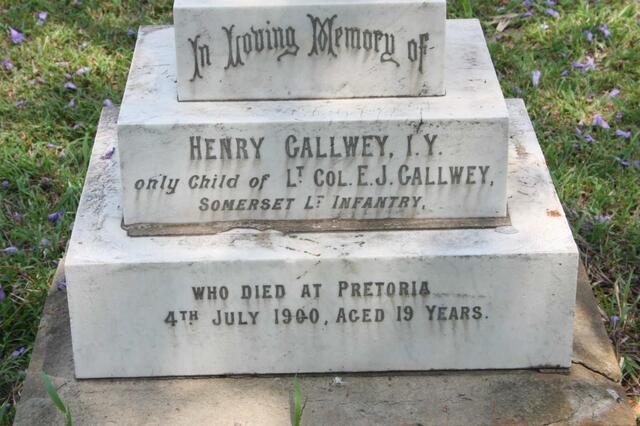GALLWEY Henry -1900