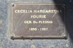 FOURIE Cecelia Margaretha nee DU PLESSIS 1895-1987