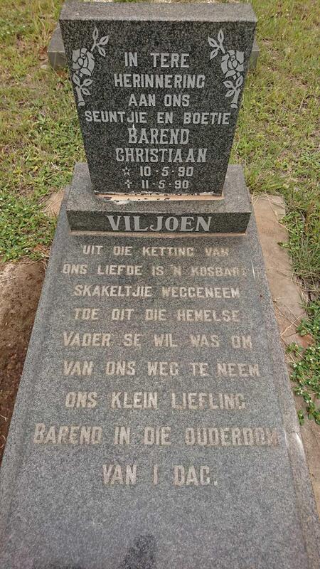 VILJOEN Barend Christiaan 1990-1990