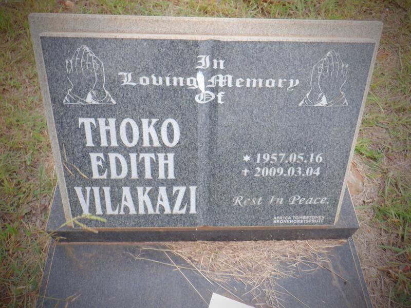 VILAKAZI Thoko Edith 1957-2009
