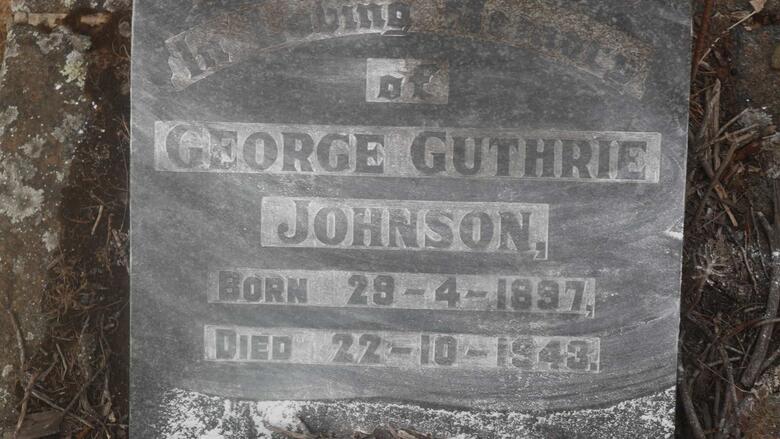 JOHNSON George Guthrie 1897-1943