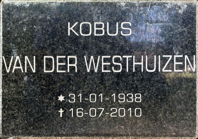 WESTHUIZEN Kobus, van der 1938-2010