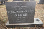YENDE Thokozane Gladys 1928-1998