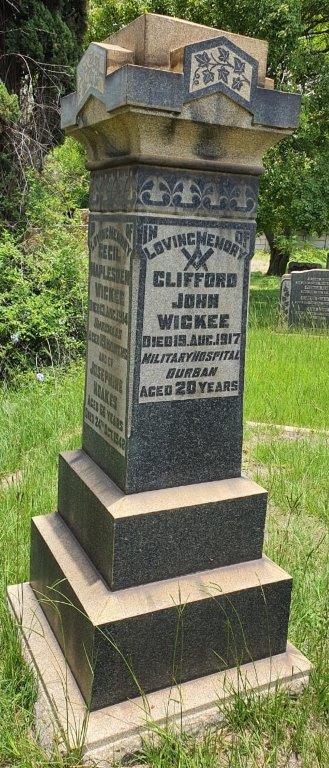 WICKEE Clifford John -1917