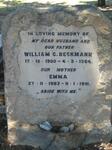 BECKMANN William C. 1900-1964 & Emma 1903-1991