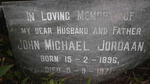 JORDAAN John Michael 1896-1971