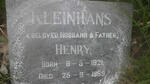KLEINHANS Henry 1921-1969