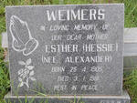 WEIMERS Esther nee ALEXANEDER 1905-1981