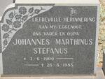 ? Johannes Marthinus Stefanus 1900-1985