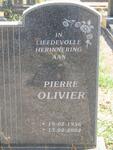 OLIVIER Pierre 1936-2002