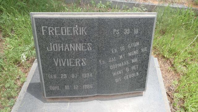 VIVIERS Frederik Johannes 1934-1986