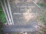 PRETORIUS Annie 1884-1981 