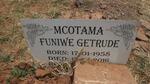 MCOTAMA Funiwe Getrude 1958-2016