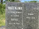 MATENJWA Raphel 1876-1974