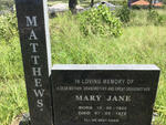MATTHEWS Mary Jane 1925-1978