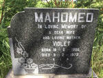 MAHOMED Violet 1908-1972