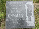 SNYMAN Maria 1927-1983