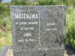 MATENJWA Jane 1896-1970