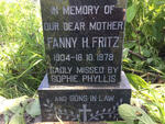 FRITZ Fanny H. 1904-1979