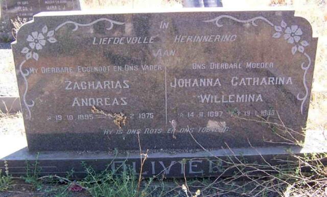 OLIVIER Zacharias Andreas 1895-1975 & Johanna Catharina Willemina 1897-1988