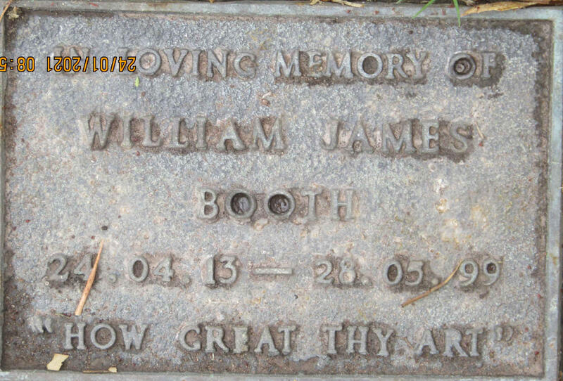 BOOTH William James 1913-1999
