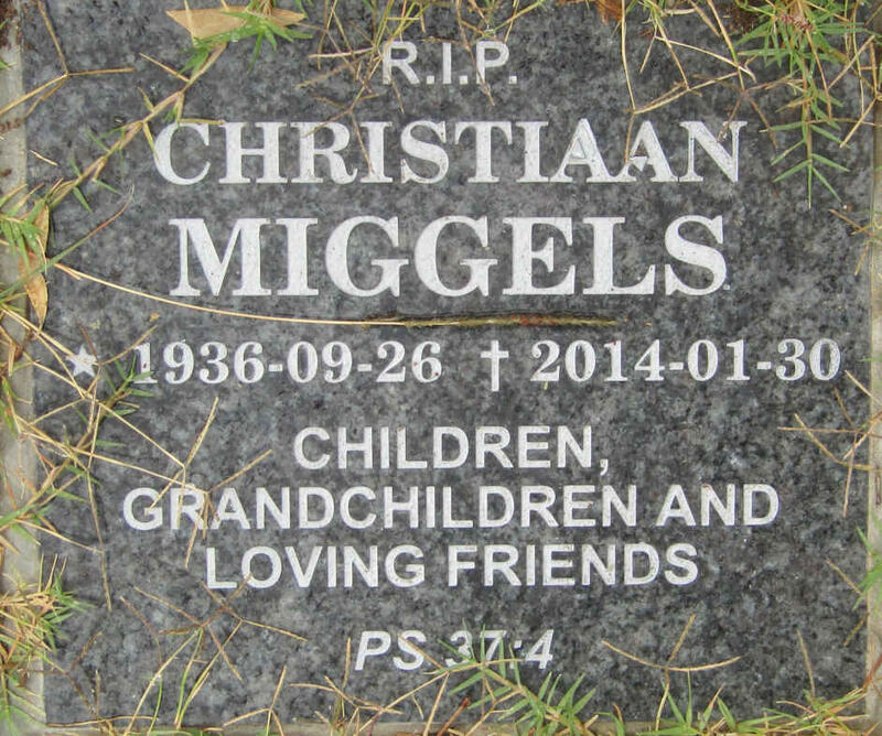 MIGGELS Christiaan 1936-2014