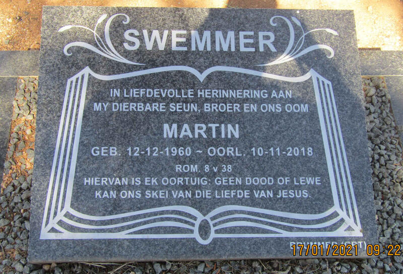 SWEMMER Martin 1960-2018