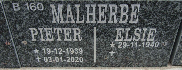 MALHERBE Pieter 1939-2020 & Elsie 1940-