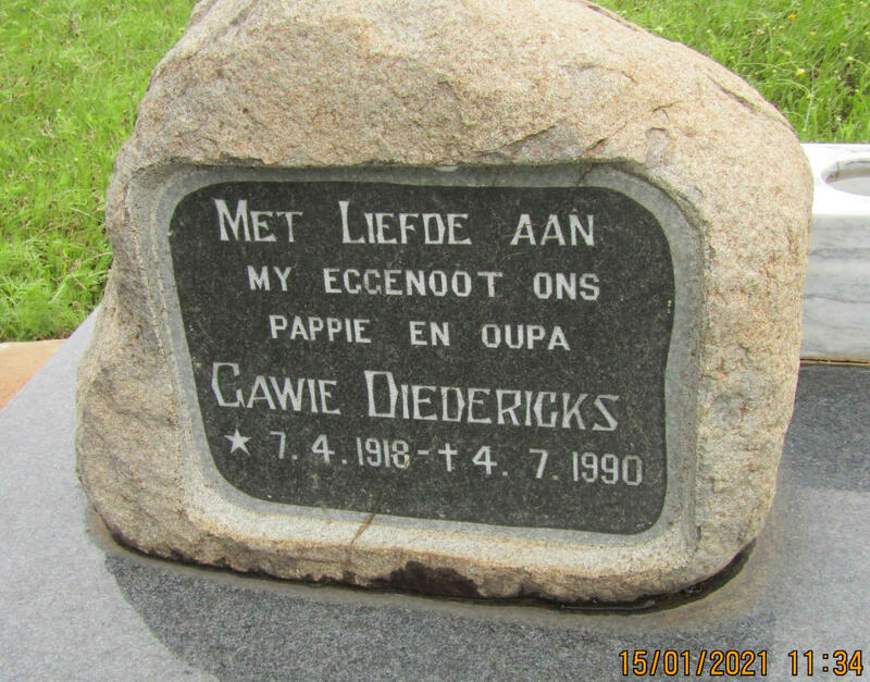 DIEDERICKS Gawie 1918-1990