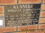 KUNNEKE Christiaan Petrus 1960-2017 & Persilla 1962-2009