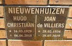 NIEUWENHUIZEN Hugo Christiaan 1929-2018 & Joan DE VILLIERS 1934-2019