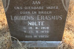 NOLTE Lourens Erasmus 1919-1979
