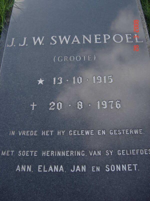 SWANEPOEL J.J.W. 1915-1976