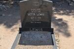 LEWIS Letta 1896-1968