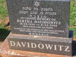 DAVIDOWITZ Bertha 1924-2006