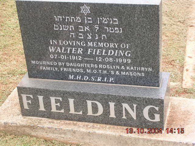 FIELDING Walter 1912-1999