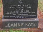KAYE Jeanne 1915-1990