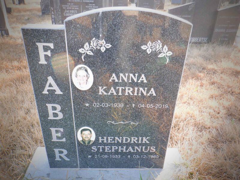 FABER Hendrik Stephanus 1933-1980 & Anna Katrina 1939-2019