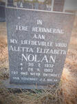 NOLAN Aletta Elizabeth 1932-1983