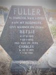 FULLER Charles 1915-1983 & Betsie 1915-1982