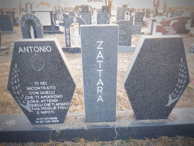 ZATTARA Antonio 1926-1992