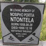 NTONTELA Nosipho Portia 1958-1999