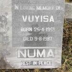 NUMA Vuyisa 1959-1987