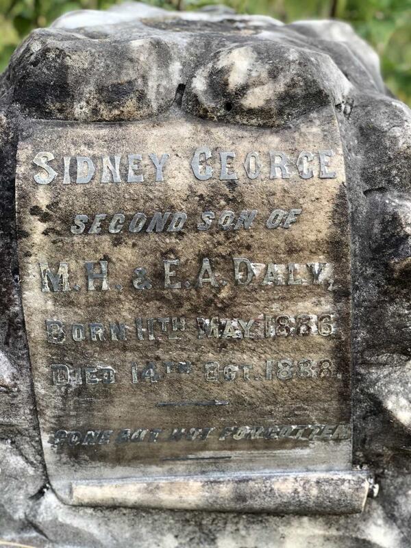 DALY Sidney George 1886-1888