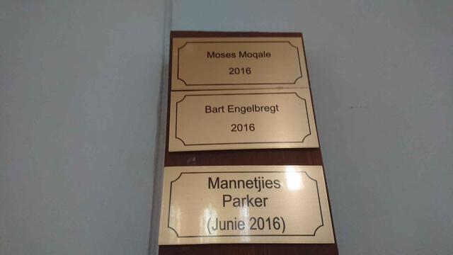 MOQALE Moses -2016 :: ENGELBRECHT Bart -2016 :: PARKER Mannetjies -2016