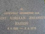 BASSON Gert Adriaan Johannes 1910-1970
