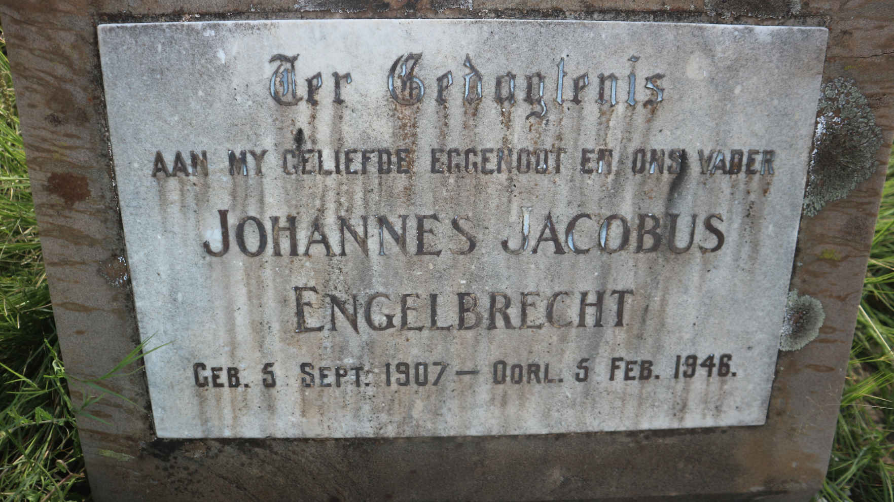 ENGELBRECHT Johannes Jacobus 1907-1946