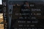KNOETZE Isabel Sophia SLABBERT 1899-1996 :: KNOETZE Hans -1995